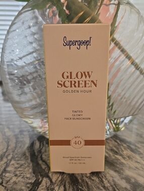 Supergoop! Glow Screen Golden Hour Tinted Face Sunscreen - Peach